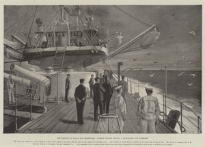 O Treinamento de Mensageiros de Guerra Naval, Pombos Transportadores que deixam um Navio de Batalha em Plymouth